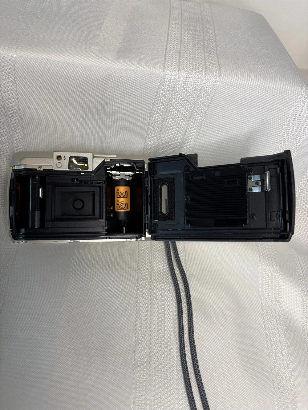 Olympus Silver Point-and-Shoot 35mm Trip AF 50 Camera